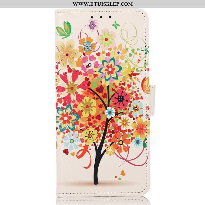 Etui Folio do Samsung Galaxy M53 5G Kwitnące Drzewo